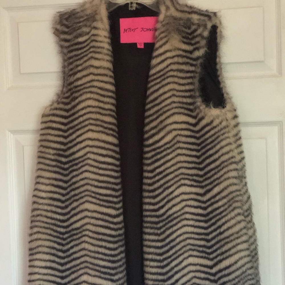 Betsy Johnson Zebra Vest